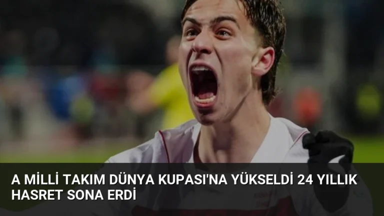 A Milli Takım Dünya Kupası’na Yükseldi 24 Yıllık Hasret Sona Erdi