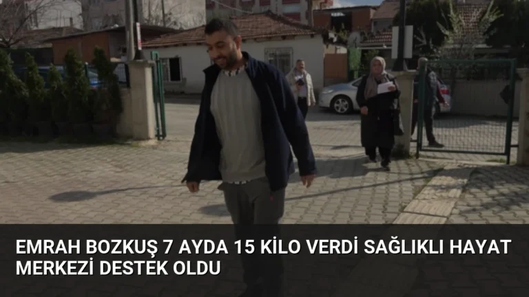 Emrah Bozkuş 7 Ayda 15 Kilo Verdi Sağlıklı Hayat Merkezi Destek Oldu