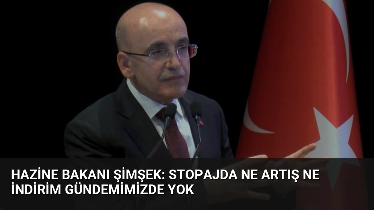 Hazine Bakanı Şimşek: Stopajda Ne Artış Ne İndirim Gündemimizde Yok