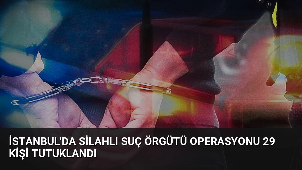İstanbul’da Silahlı Suç Örgütü Operasyonu 29 Kişi Tutuklandı