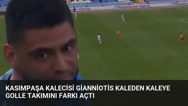 Kasımpaşa Kalecisi Gianniotis Kaleden Kaleye Golle Takımını Farkı Açtı