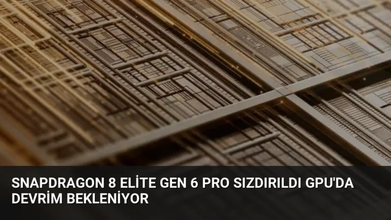 Snapdragon 8 Elite Gen 6 Pro Sızdırıldı GPU’da Devrim Bekleniyor