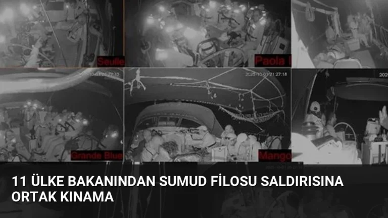 11 Ülke Bakanından Sumud Filosu Saldırısına Ortak Kınama