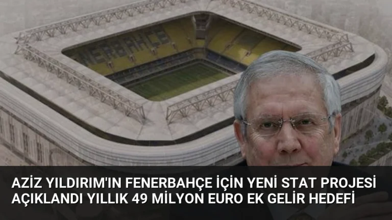 Aziz Yıldırım’ın Fenerbahçe İçin Yeni Stat Projesi Açıklandı Yıllık 49 Milyon Euro Ek Gelir Hedefi