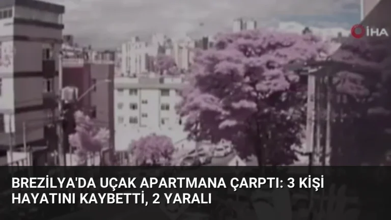 Brezilya’da Uçak Apartmana Çarptı: 3 Kişi Hayatını Kaybetti, 2 Yaralı