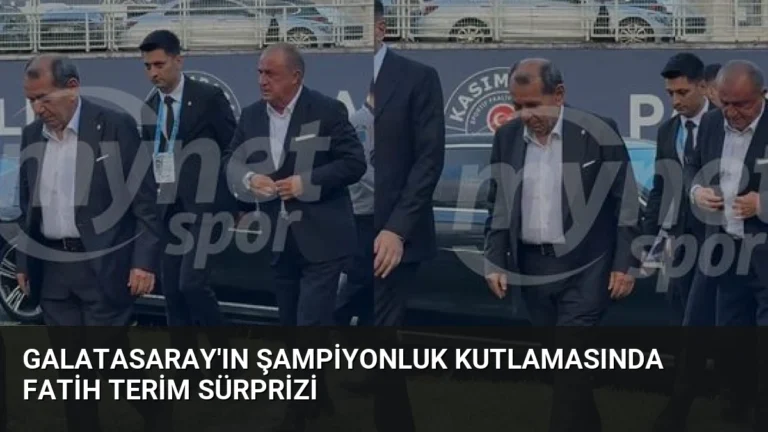 Galatasaray’ın Şampiyonluk Kutlamasında Fatih Terim Sürprizi