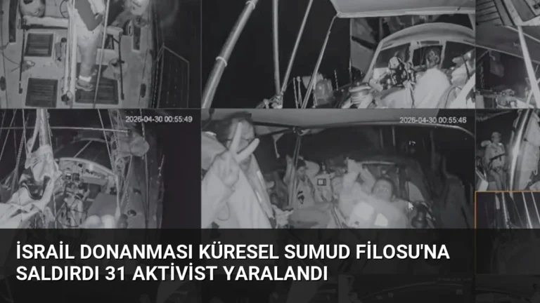 İsrail Donanması Küresel Sumud Filosu’na Saldırdı 31 Aktivist Yaralandı
