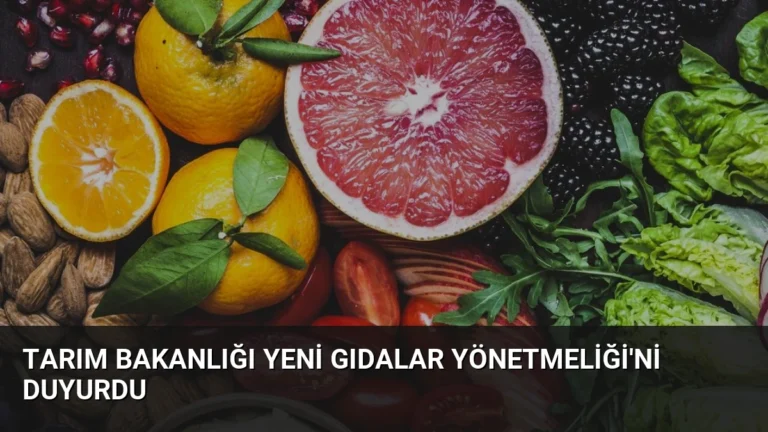 Tarım Bakanlığı Yeni Gıdalar Yönetmeliği’ni Duyurdu