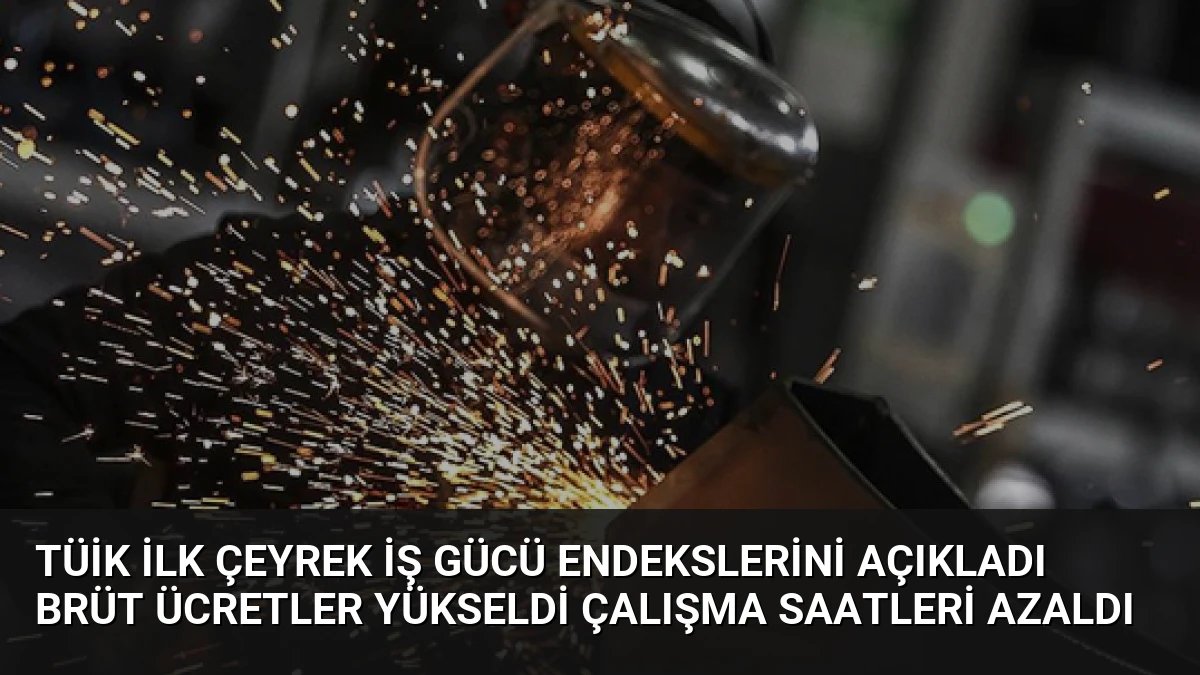 TÜİK İlk Çeyrek İş Gücü Endekslerini Açıkladı Brüt Ücretler Yükseldi Çalışma Saatleri Azaldı