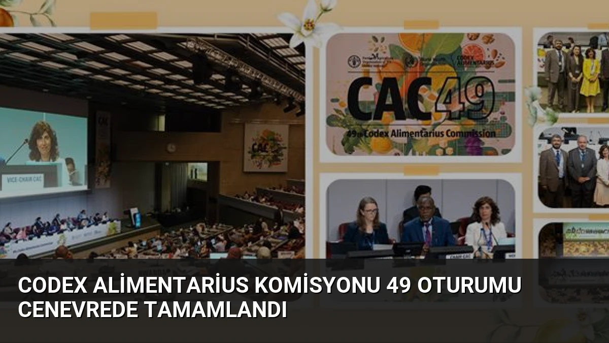 Codex Alimentarius Komisyonu 49 Oturumu Cenevrede Tamamlandı