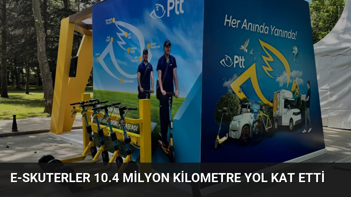 E-Skuterler 10.4 Milyon Kilometre Yol Kat Etti