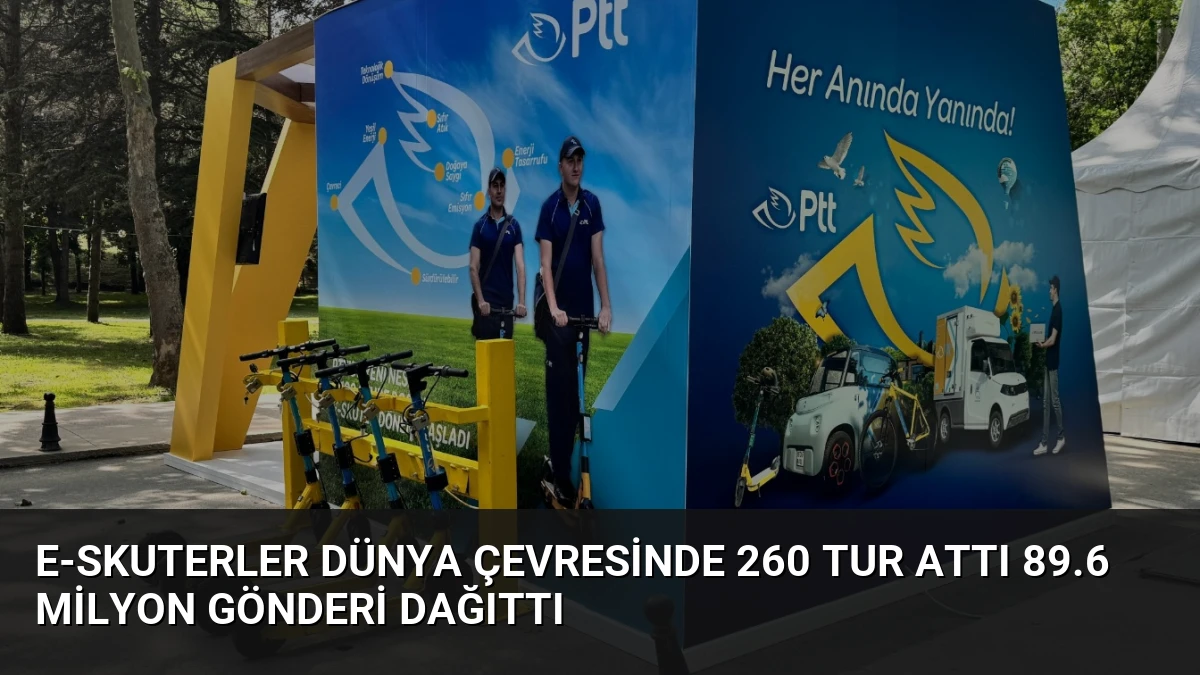 E-skuterler Dünya Çevresinde 260 Tur Attı 89.6 Milyon Gönderi Dağıttı