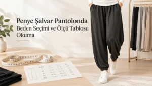 Penye Şalvar Pantolonda Beden Seçimi ve Ölçü Tablosu Okuma