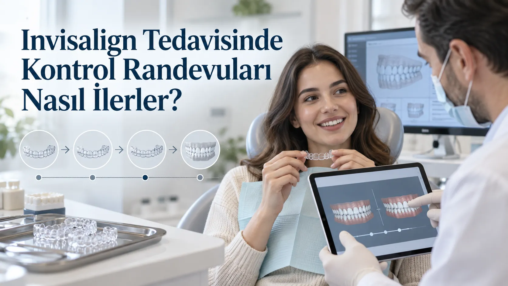 Invisalign Tedavisinde Kontrol Randevuları Nasıl İlerler?