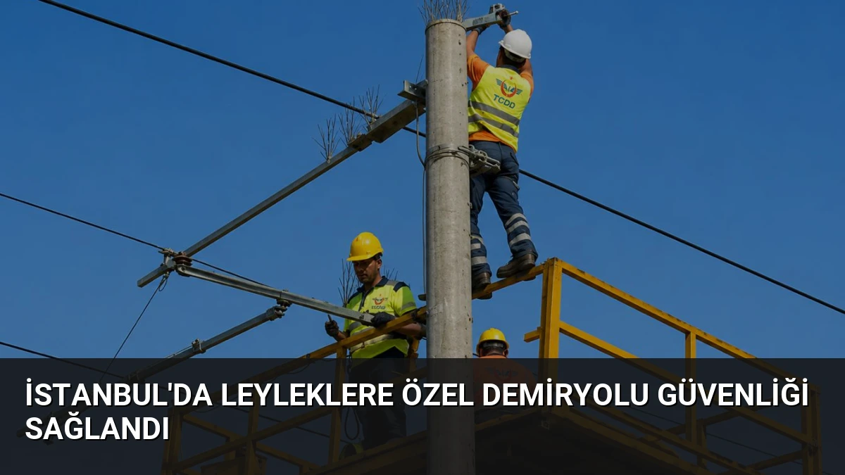 İstanbul’da Leyleklere Özel Demiryolu Güvenliği Sağlandı