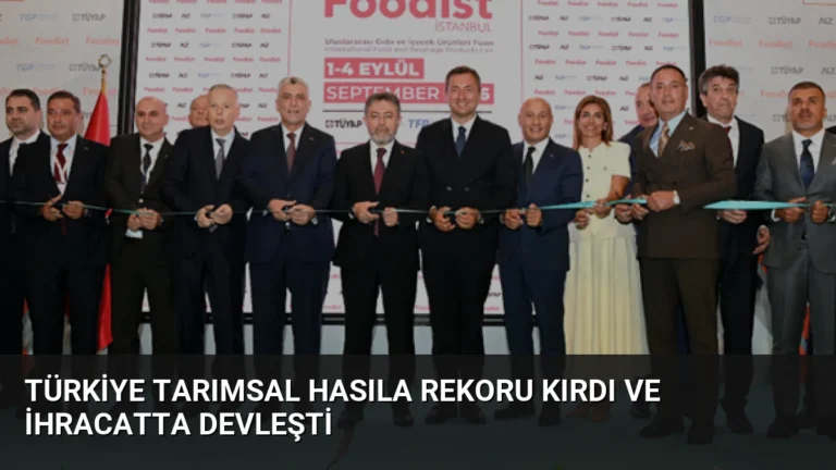 Türkiye Tarımsal Hasıla Rekoru Kırdı ve İhracatta Devleşti