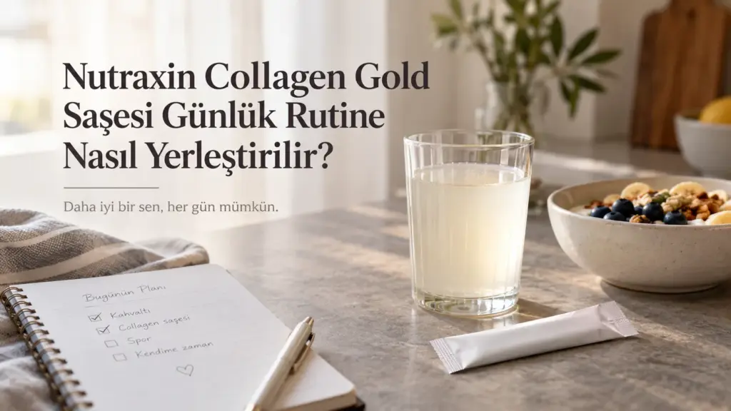 Nutraxin Collagen Gold Saşesi Günlük Rutine Nasıl Yerleştirilir?