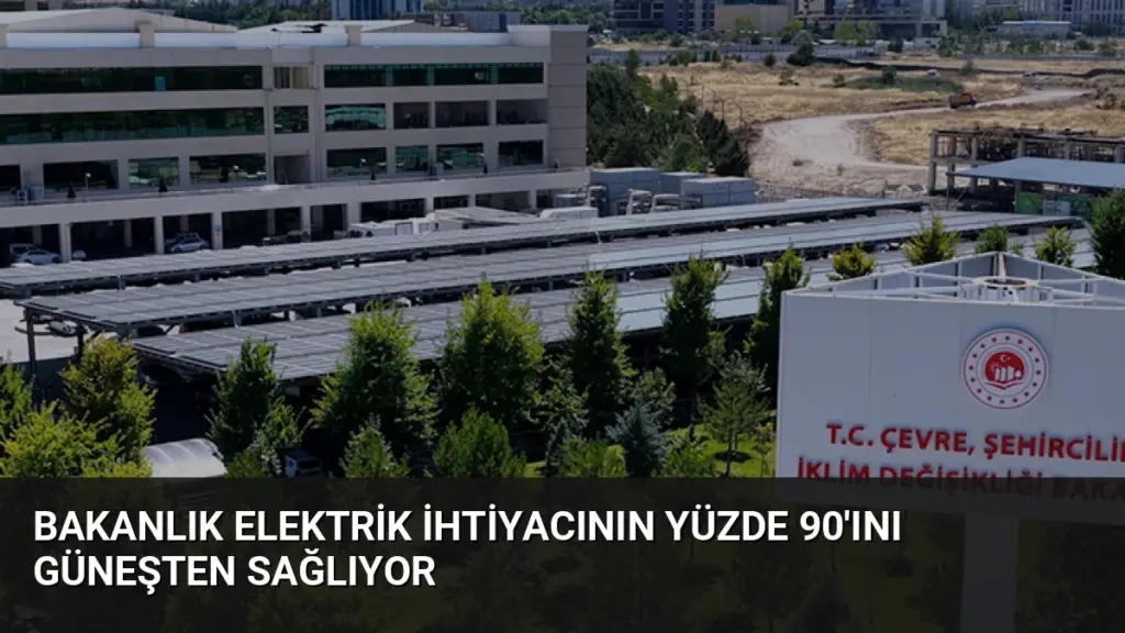 Bakanlık Elektrik İhtiyacının Yüzde 90'ını Güneşten Sağlıyor