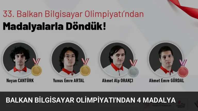 Balkan Bilgisayar Olimpiyatı’ndan 4 Madalya