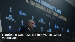 Erdoğan Siyaseti Millet İçin Yaptıklarını Vurguladı