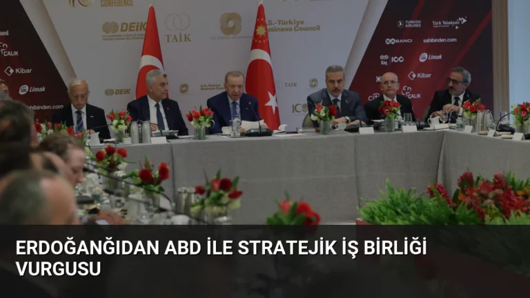 Erdoğanğıdan ABD ile Stratejik İş Birliği Vurgusu
