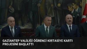 Gaziantep Valiliği Öğrenci Kırtasiye Kartı Projesini Başlattı