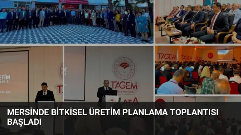 Mersinde Bitkisel Üretim Planlama Toplantısı Başladı